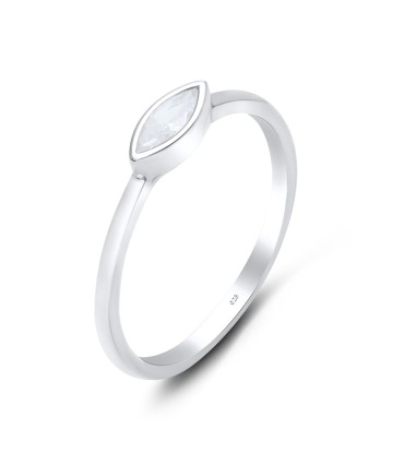Marquise Shaped CZ Silver Ring NSR-3180